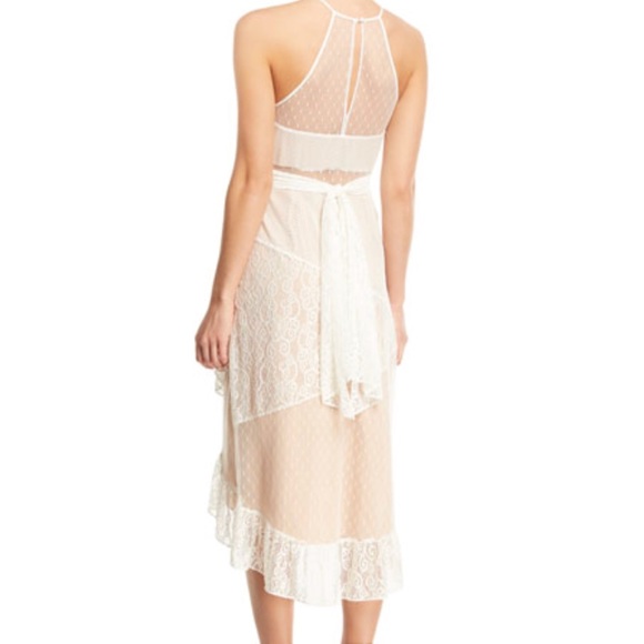LIKELY Lori Mee white nude lace dress NWT - Picture 3 of 7
